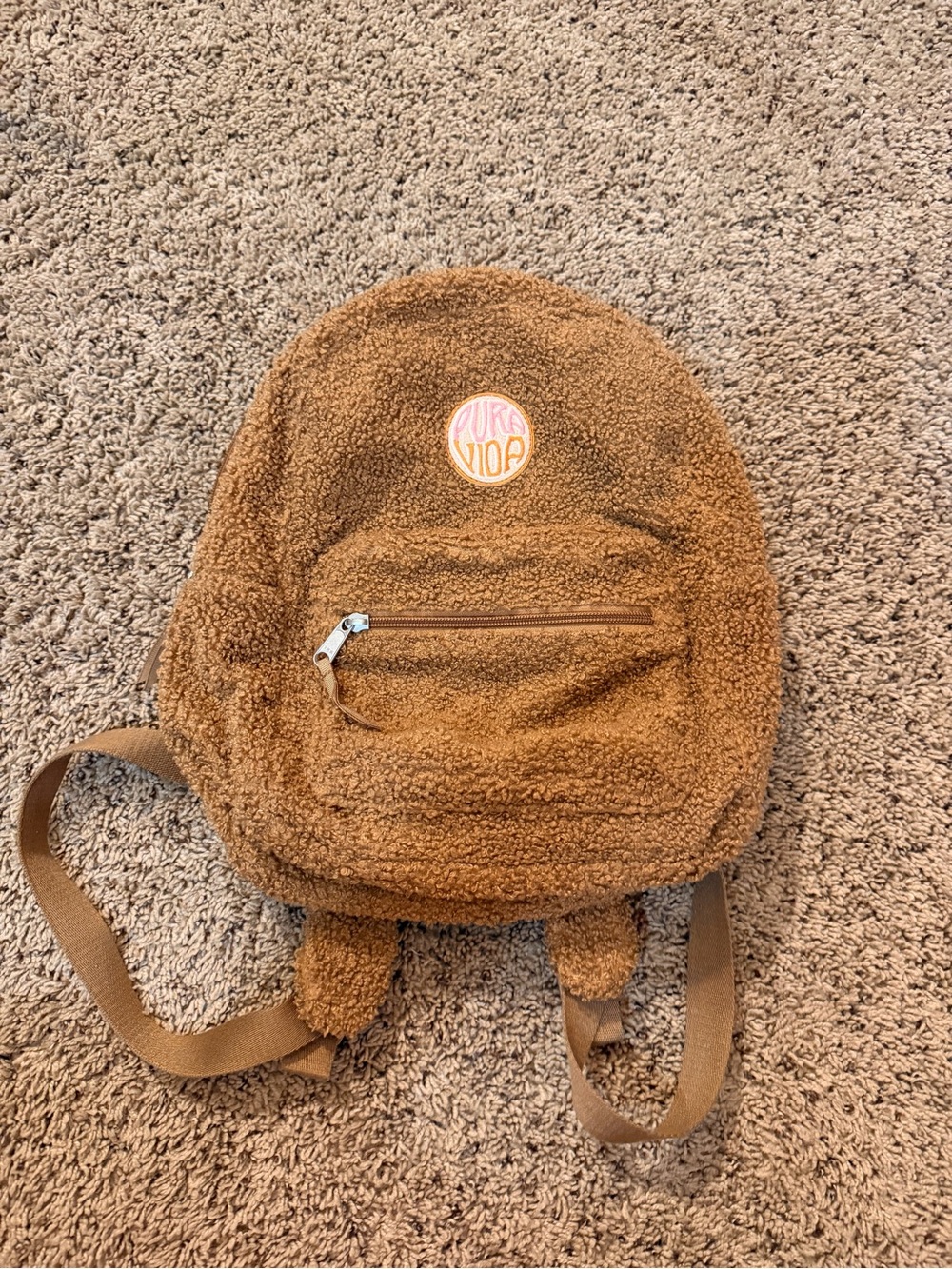 Brown Sherpa Mini Backpack